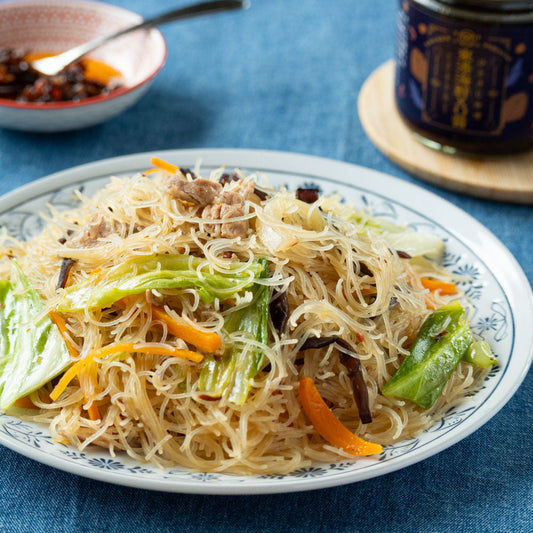 【レシピ】XO醤炒めビーフン|東港海鮮XO醬