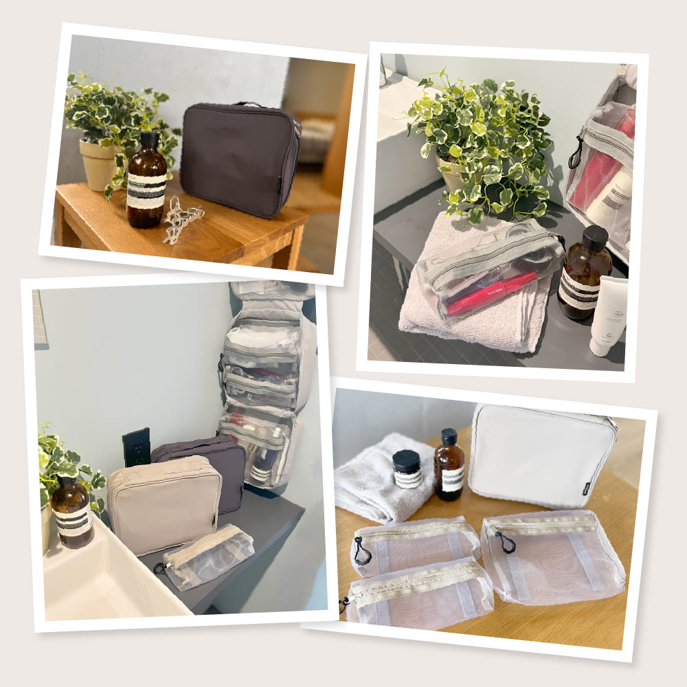 吊り下げ洗面ポーチ