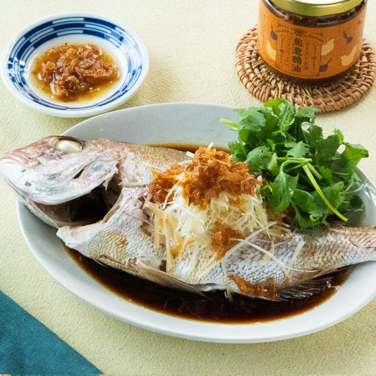 【レシピ】白身魚の香味蒸し｜焦葱鶏油