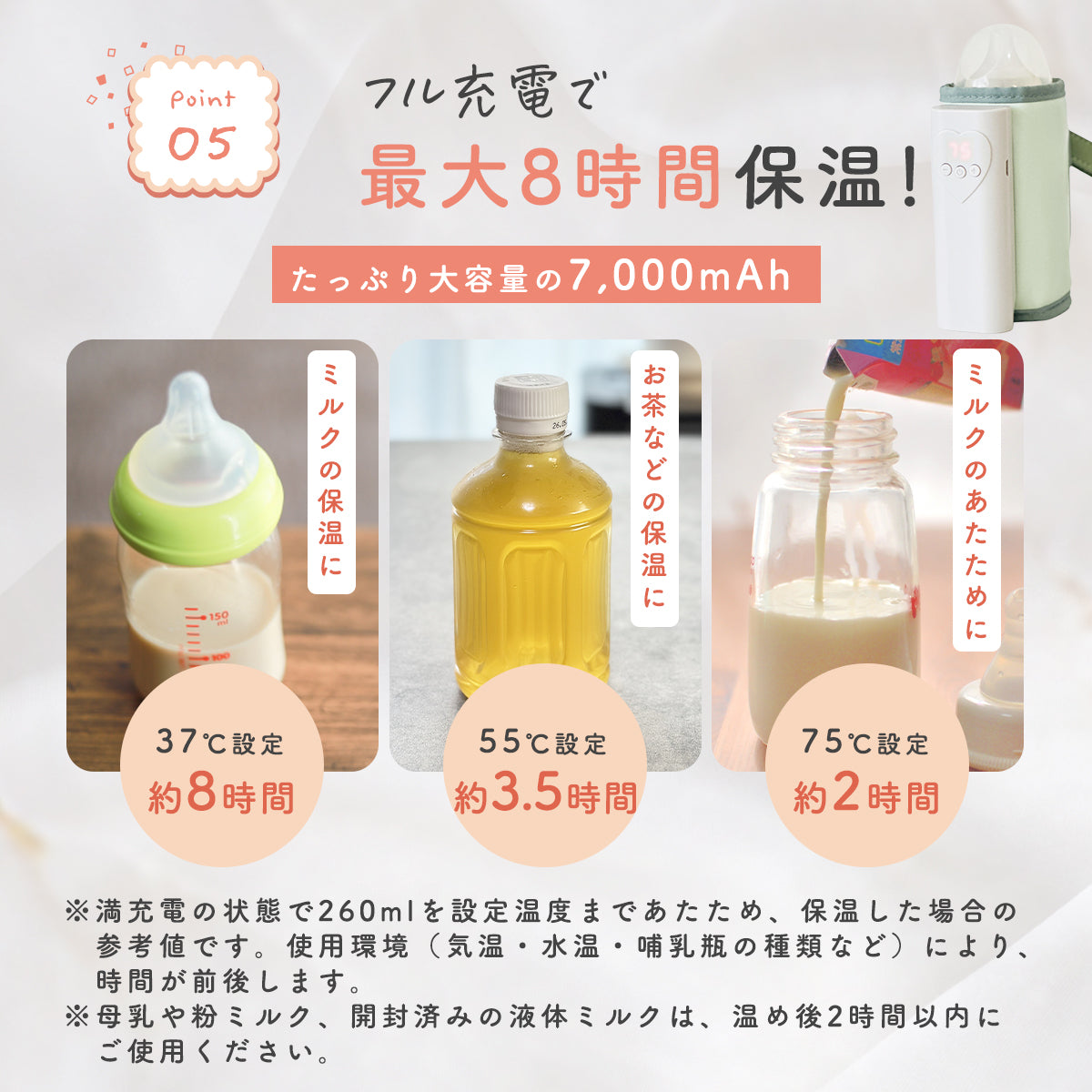 Kirarily 充電式ミルクウォーマー