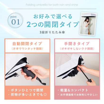 ombrèlla　折りたたみ傘(晴雨兼用)