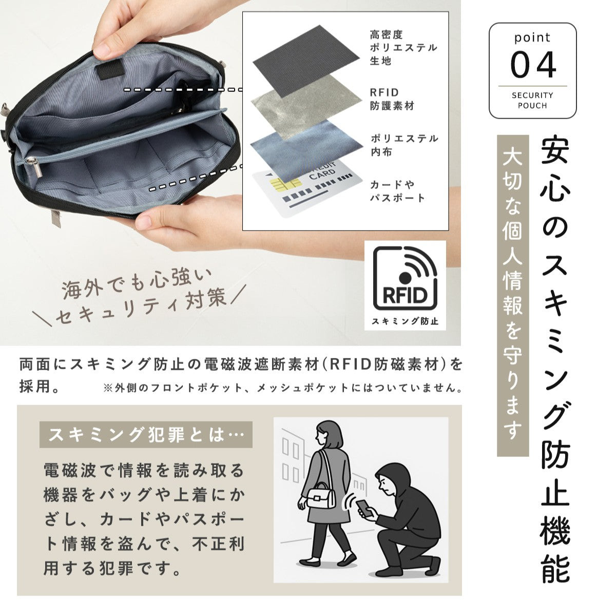 パスポートケース (セキュリティポーチ)